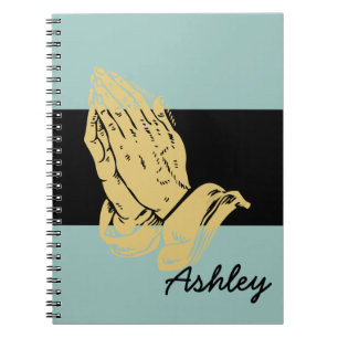 Caderno Espiral Notebook Christian Custom Aqua