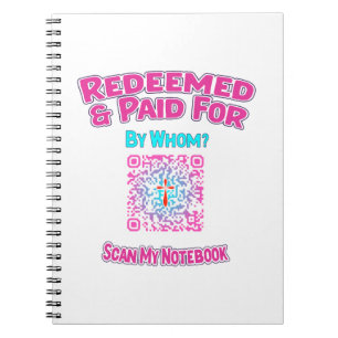 Caderno Espiral Notebook Christian QR Reconsiderado e Pago