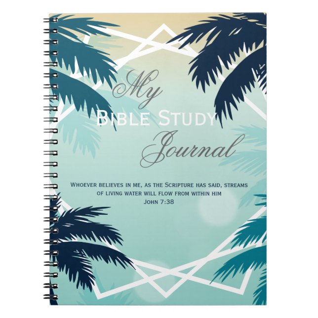 Caderno Espiral Notebook Christian Scripting para Oração, Sermão (Frente)