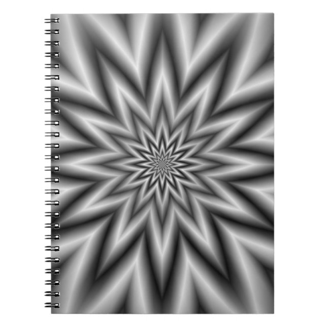 Caderno Espiral Notebook Cinza Star (Frente)