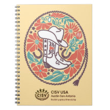 Notebook CISV Austin Cowboy Hat e Boots
