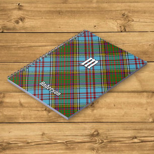 Caderno Espiral Notebook Clan Anderson Tartan