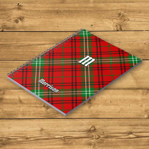 Caderno Espiral Notebook Clan Morrison Red Tartan