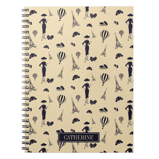 Caderno Espiral Notebook Classic Vintage 50 Fashion (Frente)