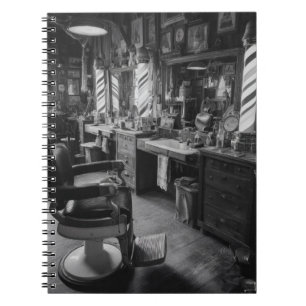 Caderno Espiral Notebook Classic Vintage Barbershop