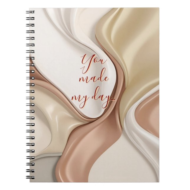 Caderno Espiral Notebook clássico em na moda gráfico (Frente)