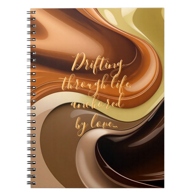 Caderno Espiral Notebook clássico em na moda gráfico (Frente)