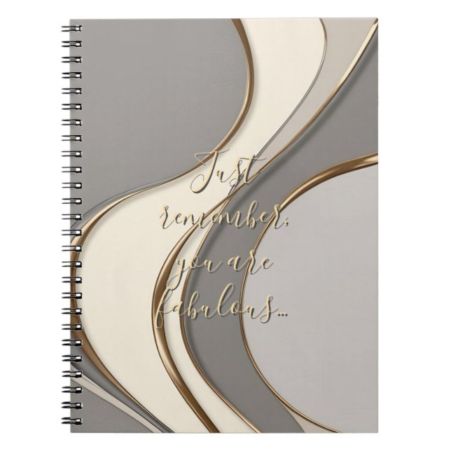 Caderno Espiral Notebook clássico em na moda gráfico (Frente)