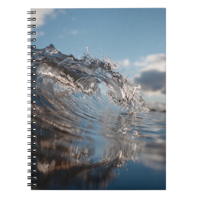Caderno Espiral Notebook Clear Ocean Wave Blue Sky (Frente)