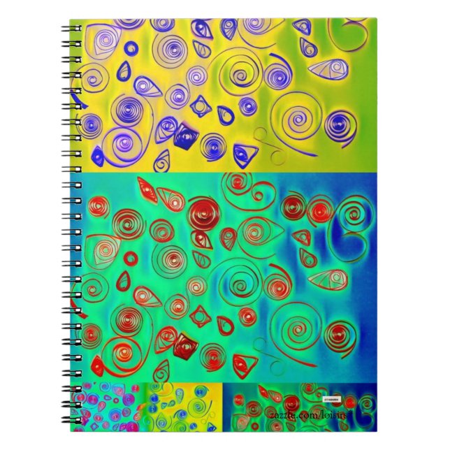 Caderno Espiral Notebook colorido (Frente)