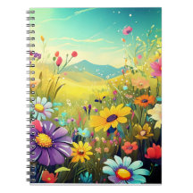 Notebook colorido para seu dia alegre