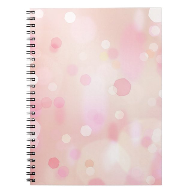 Caderno Espiral Notebook Colorido Pastel Bokeh (Frente)