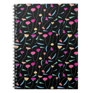 Caderno Espiral Notebook Colorous Flowers