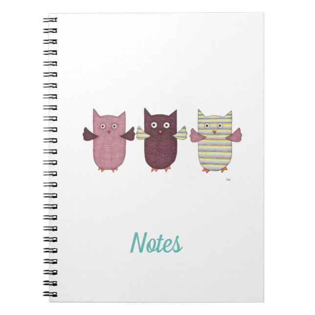 Caderno Espiral Notebook com 3 coras roxas (Frente)