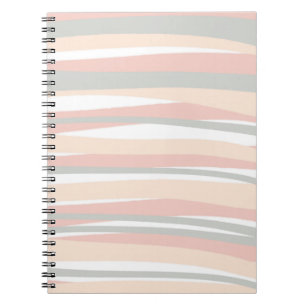 Caderno Espiral Notebook com Abstrato de Chic Mínimo Boho