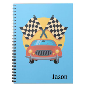 Caderno Espiral Notebook com ameaça automática de carro