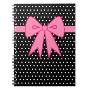 Caderno Espiral Notebook com Arco rosa