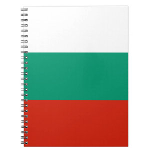 Caderno Espiral Notebook com bandeira búlgara patriótica