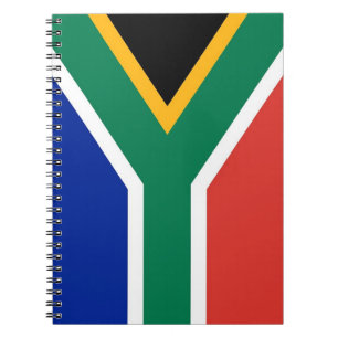 Caderno Espiral Notebook com bandeira da África do Sul