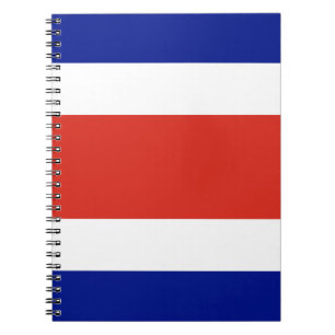 Caderno Espiral Notebook com bandeira da Costa Rica