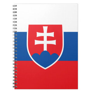 Caderno Espiral Notebook com bandeira da Eslováquia