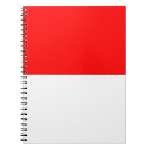 Caderno Espiral Notebook com bandeira da Indonésia