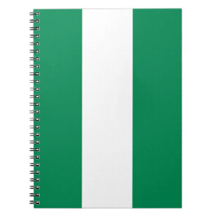 Caderno Espiral Notebook com bandeira da Nigéria