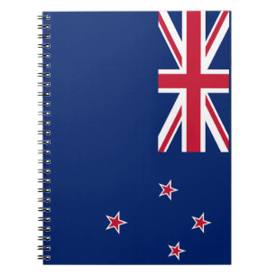 Caderno Espiral Notebook com bandeira da Nova Zelândia