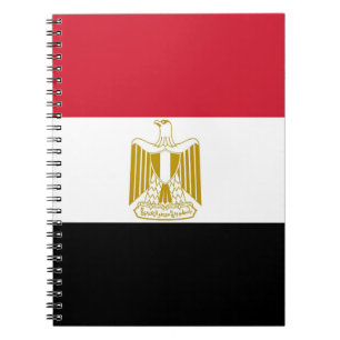 Caderno Espiral Notebook com bandeira do Egito