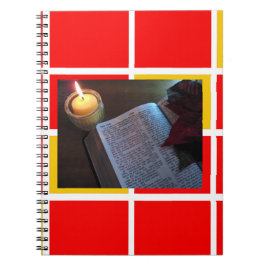 Caderno Espiral Notebook com bíblia e Vela (80 Páginas B&W)