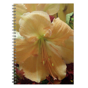 Caderno Espiral Notebook com Buquê lírio rosa
