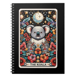 Caderno Espiral Notebook com cartão Koala Spirit Tarot