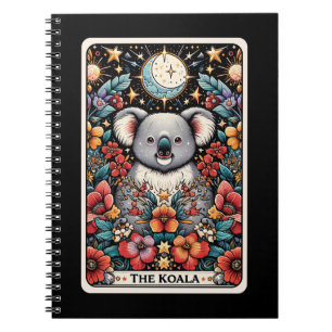 Caderno Espiral Notebook com cartão Koala Spirit Tarot