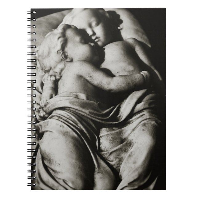 Caderno Espiral Notebook com cemitério de bébés adormecidos (Frente)