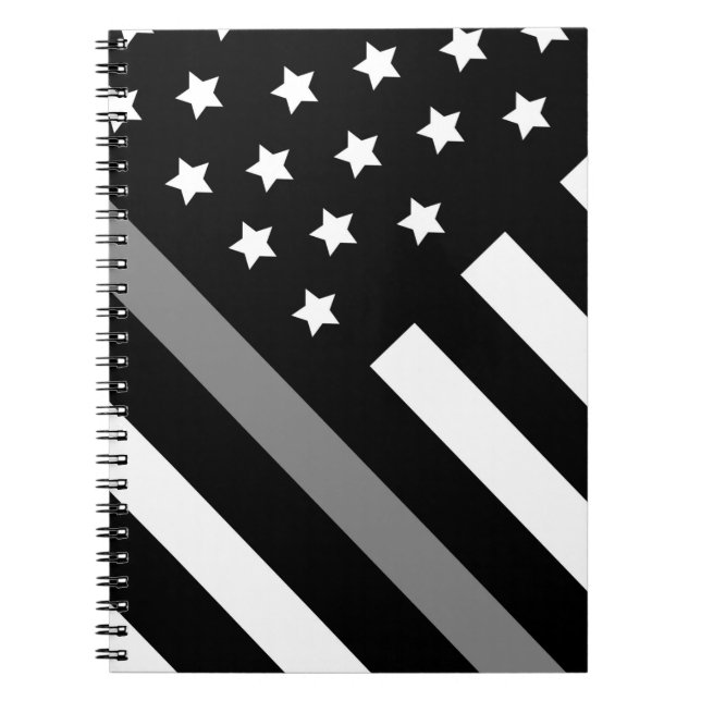 Caderno Espiral Notebook com Cinza Negra (Frente)