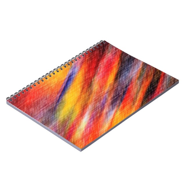 Caderno Espiral Notebook com cores de Abstrato sunset (Left Side)