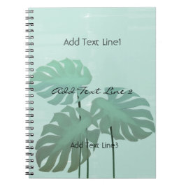 Caderno Espiral Notebook com cores tropicais personalizadas deixa