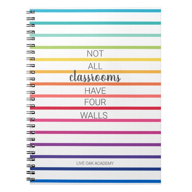 Caderno Espiral Notebook com Cotação de Casa Stribow Colorful (Frente)