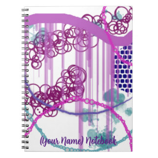 Caderno Espiral Notebook com design abstrato