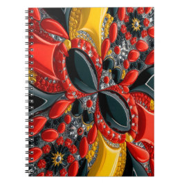 Caderno Espiral Notebook com design abstrato a cores na Alemanha