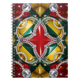 Caderno Espiral Notebook com design abstrato de cores de Los Angel