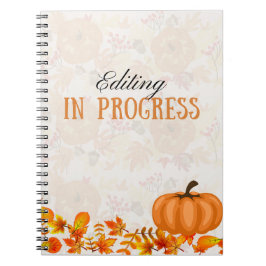 Caderno Espiral Notebook com Design de queda em andamento