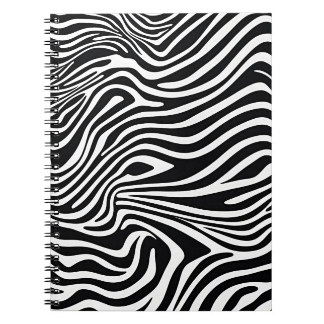 Caderno Espiral Notebook com Design Zebra Strike (Frente)