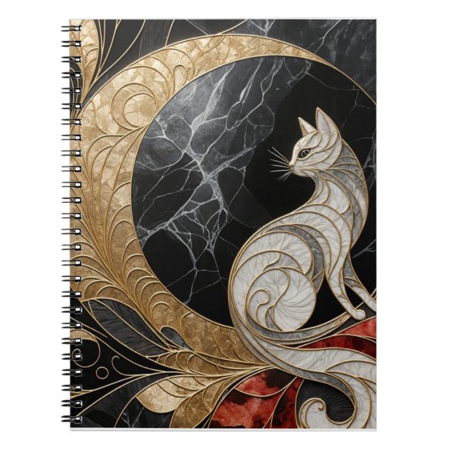 Caderno Espiral Notebook com Diário de Deco Cat (Frente)