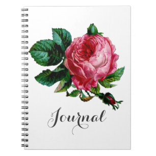 Caderno Espiral Notebook com Diário de Rosa