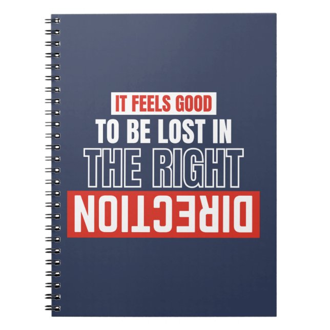 Caderno Espiral Notebook com Diário Na moda moderno com Viagem (Frente)