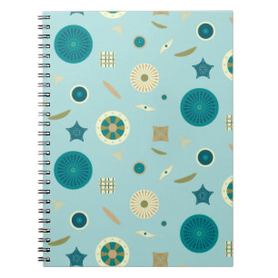 Caderno Espiral Notebook com diatomáceas