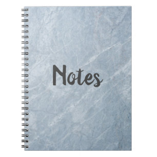 Caderno Espiral Notebook com Efeito Marble de Cinza