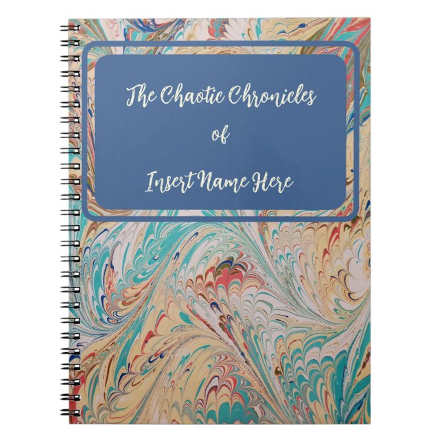 Caderno Espiral Notebook com estilo Vintage com personalização (Frente)