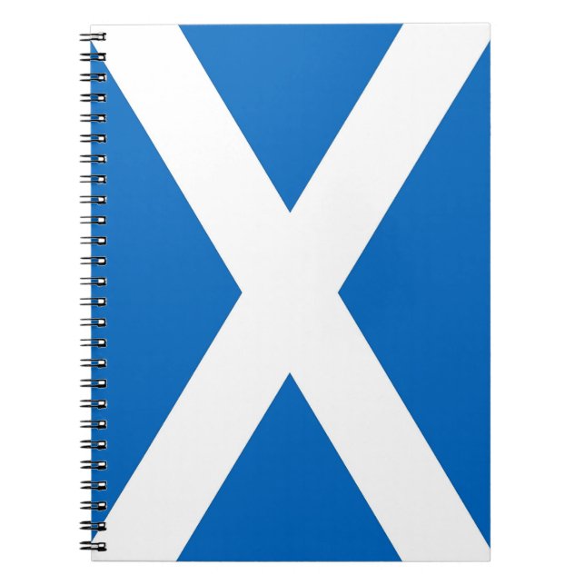 Caderno Espiral Notebook com Flag da Escócia (Frente)